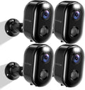 Armorcope Security Cameras Wireless Outdoor, Battery Powered 2k Color Night Vision, AI Motion Detection,IP66 Weatherproof, 2-Way Talk, SD/Cloud Storage,Cameras for Home Security-4 Pack
