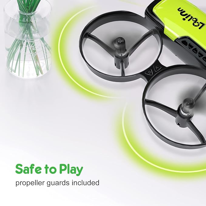 Loolinn | Drones for Kids 8+ Gift with Camera - Mini Drone with 90° Adjustable Camera, Safe for Kids, Photos and Videos, Includes three batteries (Gift for Kids)