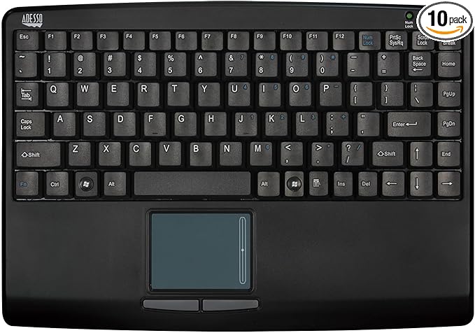 Adesso AKB-410UB - SlimTouch Mini USB Keyboard with Built-in Touchpad (10)
