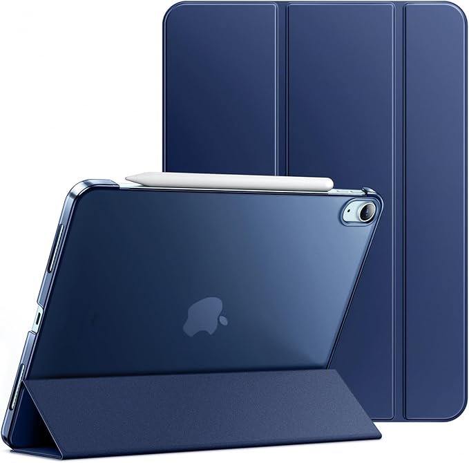 JETech Case ONLY for iPad Air 11-Inch M4/M3/M2 (2026/2025/2024), iPad Air 5/4 (2022/2020 5th/4th Generation 10.9-Inch), Slim Stand Hard Back Shell Cover with Auto Wake/Sleep (Deep Navy)