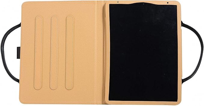 Handbag Case for iPad mini 7 (2024) & iPad mini 6 (2021) 8.3-inch, Techcircle Cute Bowknot Pocket [Magnetic Closure] Wallet Folio Stand Double Handle PU Leather Carrying Case, Auto Sleep/Wake, Black