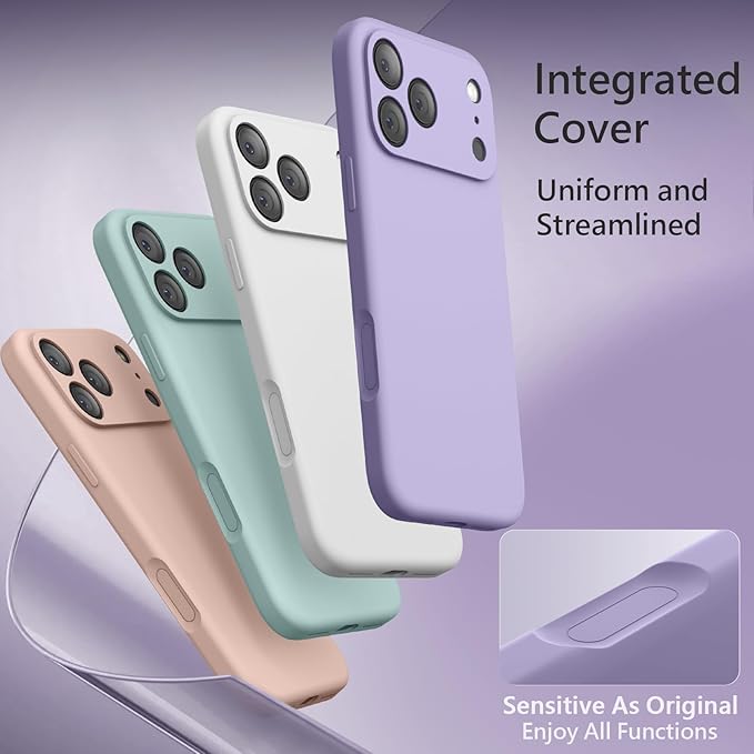 FireNova Magnetic for iPhone 17 Pro Case, Compatible with MagSafe, [Integrated Silicone Camera Control Button] [Camera Protection] Anti-Scratch Microfiber Lining Phone Case, 6.3", Clove Purple