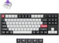 Keychron Q3 HE Wireless Custom Keyboard, 2.4 GHz/Bluetooth/Wired QMK Rapid Trigger 80% TKL Hot-Swappable Programmable RGB Gateron Double-Rail Magnetic Switches Gaming for Mac Windows, Carbon Black