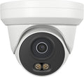 UNILOOK 4MP PoE Camera, Turret Security PoE IP Camera Outdoor Indoor Wired, Smart Dual Light Color Night Vision, Human Motion Detection, Audio/Microphone, IP66, 2.8mm, Metal Housing, NDAA