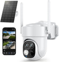 SV3C Security Cameras Wireless Outdoor, 2K Dual Lens Camera for Home Security with Solar Powered, Auto Tracking, 360°Pan & Tilt, No Subscription Fees, Color Night Vision, 2-Way Audio, (Add-on Camera)