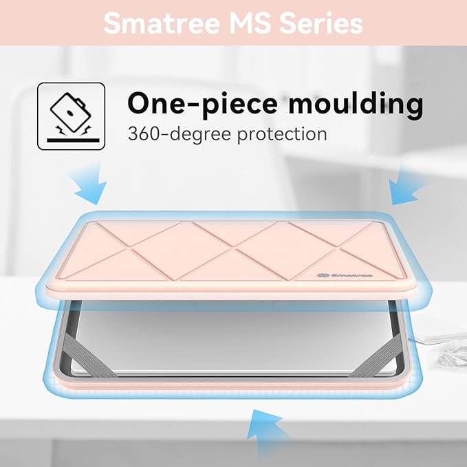 Smatree MS41T Hard EVA Protective Sleeve Case with Stand Compatible for 14 inch HP OmniBook Ultra Flip Next Gen AI PC/Ultra Flip Laptop 14, OmniBook 5/EliteBook X G1a/ZBook UltraG1a Next Gen AI, Pink