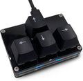 BTXETUEL Mini 4-Key Keypad WASD Arrow Key Keycaps Keyboard One-Handed Mechanical Gaming Keypad Programmable USB-C Customized Keyboard for Working or Gaming (Black, Arrow Keycaps 2)