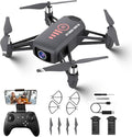 Drone with Camera for Kids 8-12 and Adults 1080P HD Mini FPV Drones with Headless Mode, 360°Flip, One-Key Take Off/Landing, Altitude Hold, Gestures Selfie, Gravity Control, 3 Speed Mode, Drone Gift Toys for Boys, Girls, Beginner Grey