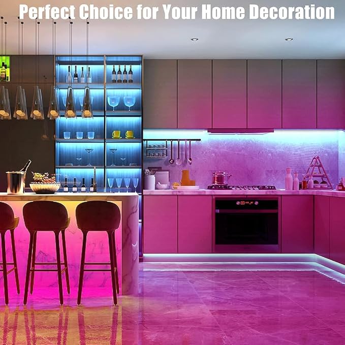 ZSLAIFU COB LED Strip Lights RGB 6.56ft, 5V Dimmable LED Light Strip, Flexible USB LED Lights for TV, TV Backlighting, Bedroom, Kitchen, Home DIY Lighting