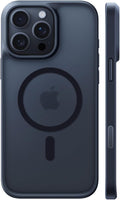 TORRAS Magnetic Shockproof for 15 Pro Max Case, Compatible with MagSafe, Military-Grade Drop Tested, Translucent Slim Protective Case for 15 Pro Max Anti-Fingerprint Anti-Scratch, Blue