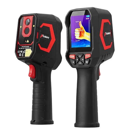 Hcalory T2-G 3.5" Thermal Camera 512*384 TISR Resolution Handheld Thermal Imager 6-Hour Battery Life with Video Recording and Wireless Connection Supported -4°F~1022°F Infrared Imager with PC Software