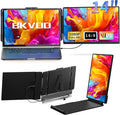 Laptop Screen Extender Travel Monitor - 14" Dual Portable Monitor IPS FHD 1080P Travel Work Extra Screen Plug n Paly USB-C HDMI Port Compatible with Wins Mac Chrome Dex Fits 13-17" Laptops