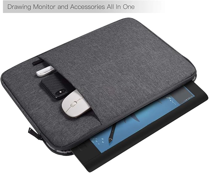 Waterproof Drawing Tablet Sleeve Case for Huion KAMVAS Pro 16, Wacom Cintiq 16/ Intuos Pro Large PTH860 - Carrying Case (Space Grey) 1