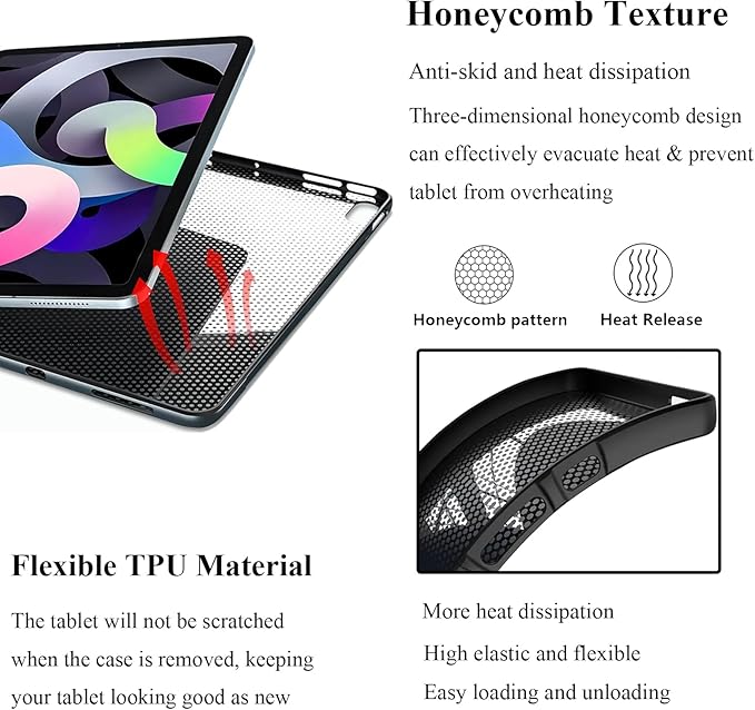 for Apple iPad (A16) 11th Generation Case 11 inch 2025 & iPad 10th Generation Case 10.9 inch 2022, Lightweight Soft TPU Back Shockproof Cover Silicone Bumper Shell, Gold Butterfly Rose