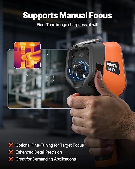 2025 Advanced Thermal Camera with AI chip, 384 x 288 IR Resolution,5MP Visual,43.7° x 31.9° FOV Camera, Voice Annotation Infrared Imager with 3.5-Inch Touch Screen, -20°C to +550°C, WiFi