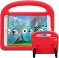 Kids Case for 7.9" iPad Mini 5/4/3/2/1, Red, Silicone Shockproof Cover with Handle Kickstand, Compatible with Apple iPad Mini 5th (2019), Mini 4/3/2/1, Red