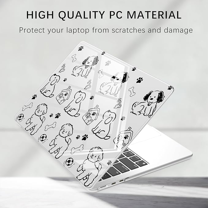 Compatible with MacBook Pro 16 inch Case M5 M4 M3 M2 M1 Pro/Max 2026-2021 A3429 A3428 A3403 A3186 A2991 A2780 A2485, Cute Dog Puppy Protective Hard Shell Clear Cover