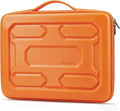 DOMISO 14 inch Laptop Sleeve with Handle Shockproof Computer Bag Waterproof EVA Protective Carrying Case for 14" ThinkPad E480/Yoga 920/13.5" Microsoft Surface Book/HP Pavilion 14 Stream 14, Orange
