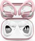 Wireless Earbud, Bluetooth 5.4 Headphones IP7 Waterproof for Sport, 50H Running Wireless Earphones with ENC Noise Cancelling Mic, Deep Bass Over Ear bud with Earhooks for Android, iOS, Workout, Gym