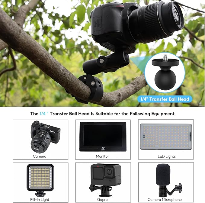 Reflex Camera 23 in 1 Motorcycle Action Camera Accessories Kit Compatible with GoPro Hero 13 and Hero 9-12, DJI Osmo Action 2, 3, 4, Pro 5, Insta360 Ace Pro/Ace Pro 2 Akaso and Other Sports Cameras