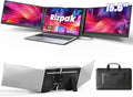 One Cable Laptop Screen Extender, 15.6” Ultra-Slim Triple Portable Monitor, 1080P FHD IPS Display, USB-C/USB-A Connection, Travel Monitor for 13–17.3" Laptops, MacOS/Windows/Android