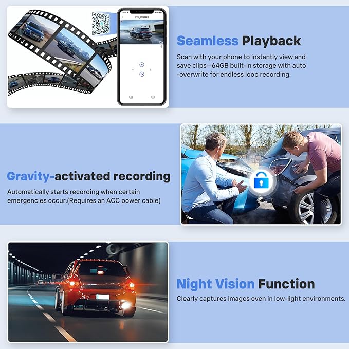 9" Wireless Apple Carplay Screen for Car with 4K Dash Cam, Portable Apple Carplay & Android Auto with 1080p Backup Camera DVR, Voice Control/GPS Navigation/Mirror Link/BT