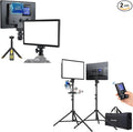 RALENO PLV-S116 Led Video Light and VL-S300K Led Video Lighting Kit with Remote & Stands for Video Recording YouTube Photography