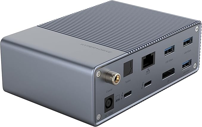 HyperDrive USB-C & Thunderbolt 4 GEN2 14-in-1 Dock for MacBook Pro/Air, iPad, PC - High-Speed Thunderbolt Docking Station - 40Gbps, Gigabit Ethernet, 85W PD