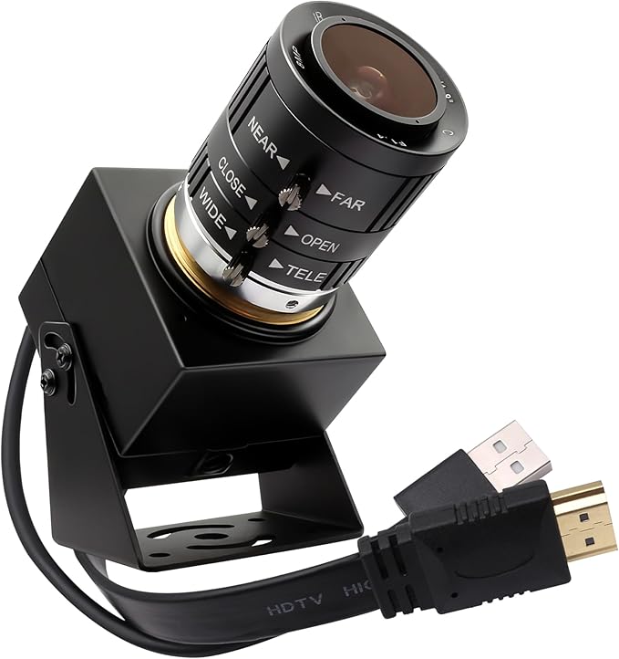SVPRO 4K USB HDMI Camera Manual Zoom Webcam H.264 Close-ups Variable Focus External Computer Camera with USB and HDMI Dual Output for Laptop Tablet TV Monitor