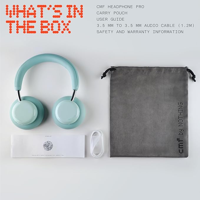 CMF BY Nothing Headphone Pro Active Noise Canceling Wireless Headphones Bluetooth 5.4 Over The Ear Headset, 50H ANC Playtime, Bass&Treble Slider, Custom EQ&Spatial Audio, Hi-Res LDAC, Light Grey