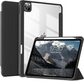 JKSML Case for iPad Pro 11, Case with Pencil Holder for iPad Pro 11 Inch 4th/3rd/2nd Generation 2022/2021/2020, Transparent Protective Cover for iPad Pro 11, Supports Pencil 2 Charging, Black