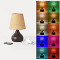 Cordless Table Lamp Rechargeable,Oil Rubbed Bronze Mini Cute Table Lamp for Nightstand, Battery Operated Small Table Lamp for Small Spaces for Kitchen Counter, Bookshelf, Bedside, Bedroom, Living Room