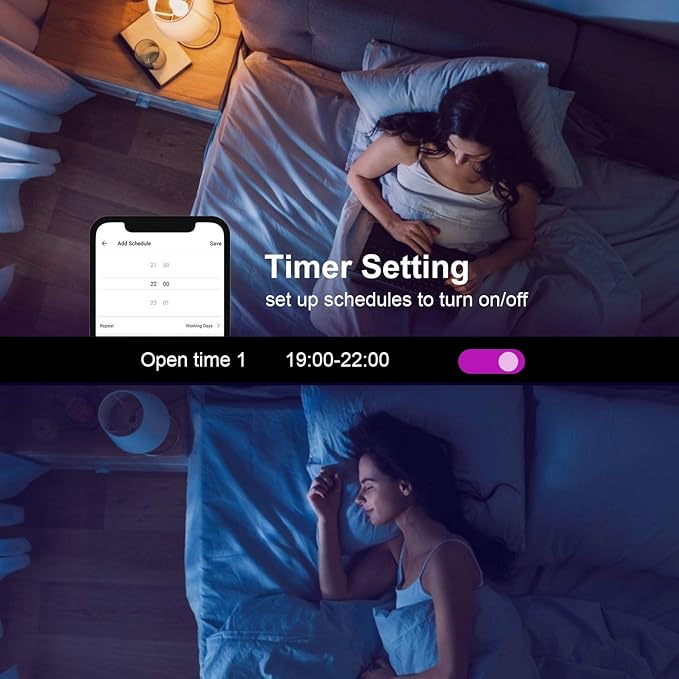 Boxlood Smart Light Bulb Works with Alexa Echo Google Home Siri, RGB Color Changing WiFi Light Bulbs, No Hub Required, Warm White to Cool White, Dimming & Timing, APP & Voice Control,7W A19 E26 6Pack