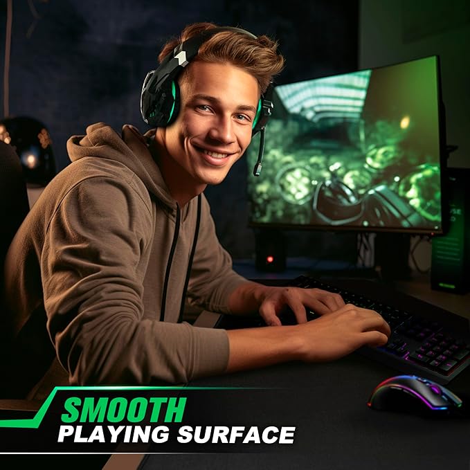 LifeTrim Huge 46”x17” 5mm Gaming Mouse Pad Large Mouse Pad for Desk Gaming Giant Black XXL Thick Long Extra Large Extended Big Gamer Desk Mat