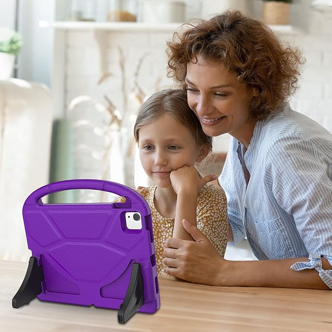 SUPLIK Kids Case for iPad Air 5th/4th Generation (10.9 inch,2022/2020), Built with Screen Protector, iPad Air 5 Kidproof Case with Handle Stand for Apple iPad Air Gen 4/5&Pro 11 Old Version, Purple