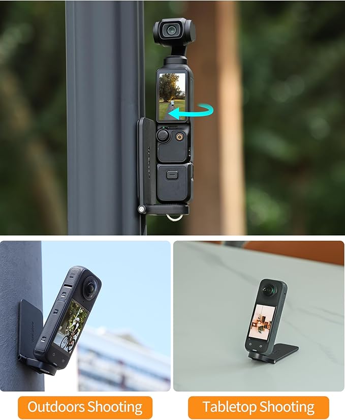 Magnetic Mount Stand Compatible with Insta360 X4 X5, with 1/4″ Screw Action Camera Accessories for Insta 360 x5/x4/x3/go 3s/DJI Osmo Pocket 3/GoPro Hero 13/12 Quick Fixation