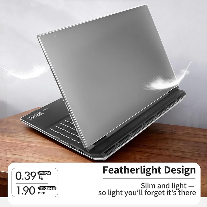 Laptop Case Set for ASUS TUF Gaming F16 (2025) 16 inch Scratch-Resistant & Drop-Resistant Hard Shell Frosted Transparent Protective Cover + Keyboard Cover