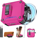 Inesore Compatible with AirPods 4 Generation Case,Secure Lock & Phone Stand Design,Compatible with MagSafe,Automatic Snap Switch Secure Cover for New AirPods 4th (2024)-Rose red