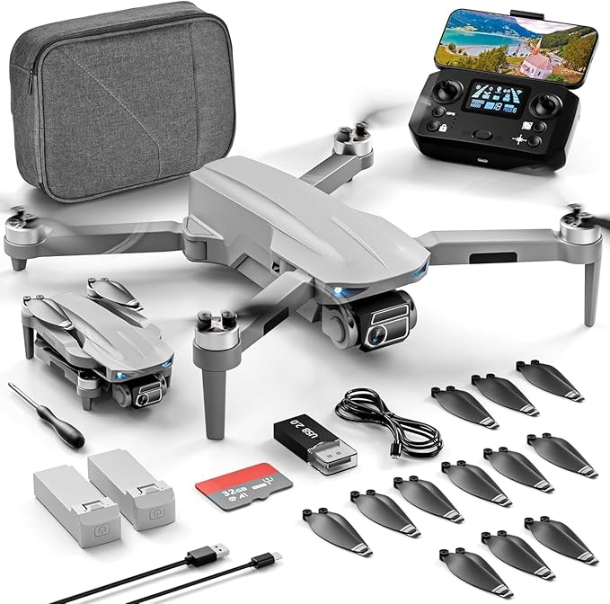 Drone with Camera for Adults Beginner 4K,52-Min Max Flight Time,10000 Feet Control Range,249g Foldable FPV RC Quadcopter,Smart Return Home,5G Transmission,Brushless Motor, Wind Resistance (Grey)