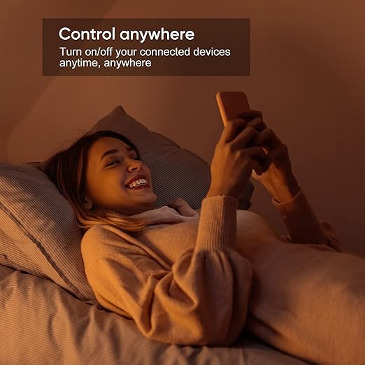 Onvis Matter Over Thread Smart Plug, Smart Mini Outlet, Works with Apple Home, Alexa & Google Home, 15A/1800W （2 Pack）