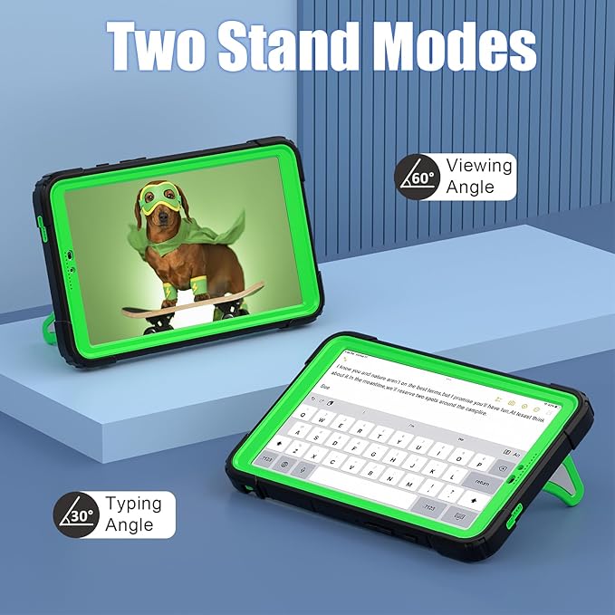 AKABEILA Compatible with Samsung Galaxy Tab A11+ 2025 11 inch Tablet Case，Lightweight Shockproof Rugged Protective Cover with Kickstand for Kids Children Boys Babies Dark Green