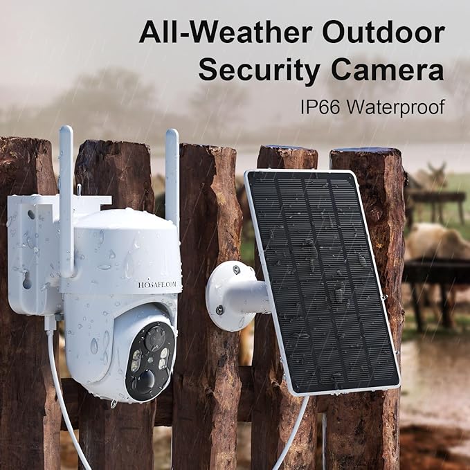 No WIFI Security Camera No Internet Needed, 4G LTE Cellular Security Camera Outdoor Wireless, Solar Power Security Camera Outside, PIR Sensor, 2K Color Night Vision, 360View, 2-Way Talk, IP66