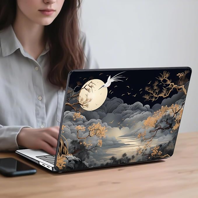 Slim Protective Case for Microsoft Surface Laptop 13 inch Copilot+PC 2025 (Model 2095), Lightweight Anti-Scratch Printed Pattern Plastic Hard Shell Case Cover, Tide Illustration 2