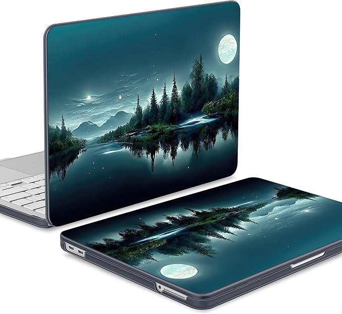 Tuiklol for 2026 MacBook Neo 13 Inch A18 Pro Chip Case, (Model A3404) Anti-Scratch Anti-Drop Slim Hard PC Shell Case with Shockproof Protective MacBook Neo Laptop Cover, Night Dark Forest
