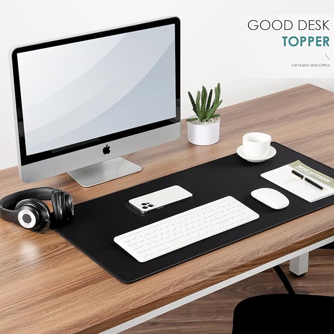Dizzy Balloon Large Extended Mouse Pad with Durable Stitched Edges, 31.50"x11.81"x0.12", Mouse Mat Desk Mat for Home and Office, Black Large Gaming Mousepad, Keyboard Mat with Non-Slip Rubber Base