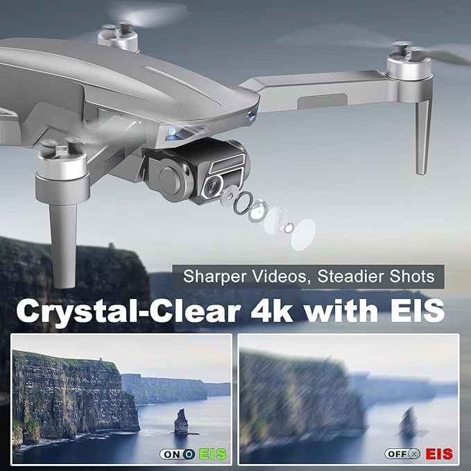 Drone with Camera for Adults Beginner 4K,52-Min Max Flight Time,10000 Feet Control Range,249g Foldable FPV RC Quadcopter,Smart Return Home,5G Transmission,Brushless Motor, Wind Resistance (Grey)