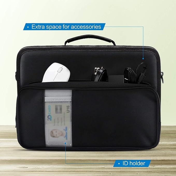 iBenzer 20 Pack Stay in 11 Inch Shockproof Protective Always On Laptop Sleeve Case for 11.6 MacBook, Chromebook, Ultrabook, Black LS-BPS-0111BK