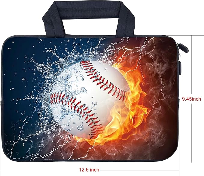 AMARY 11.6" 12.1" inch Laptop Sleeve Neoprene Notebook Laptop case Chromebook Sleeve Ultrabook Case Tablet Cover Fit Apple MacBook Air HP DELL Lenovo Asus Samsung (Baseball)