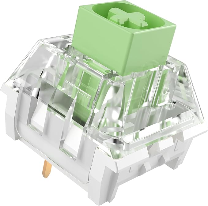 Kailh Box Jade Switches for Mechanical Gaming Keyboard,3-Pin 50gf Clicky/lubed/Dust&Waterproof Switches(36Pcs,Kailh Box Jade)