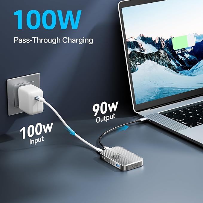 ACASIS 10Gbps Magnetic M.2 NVMe SSD Enclosure With 4K ProRes Recording M.2 EnclosureCompatible IPhone 17/16/15 Pro/Pro Max Magnetic SSD Enclosure with Cooling Fan For Video Editor/Blogger/Videographer